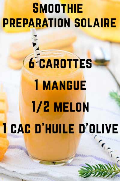 recette de smoothie pour préparer sa peau au soleil