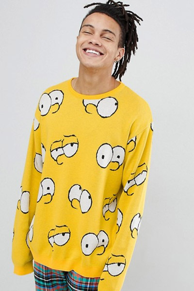 Asos x The Simpson pull oversize homme