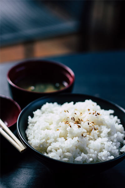 bol de riz, excellent pour soigner la gastro