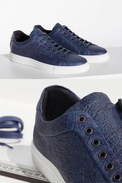 Sneaker vegan hugo boss bleu marine