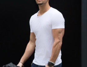 look homme t-shirt blanc