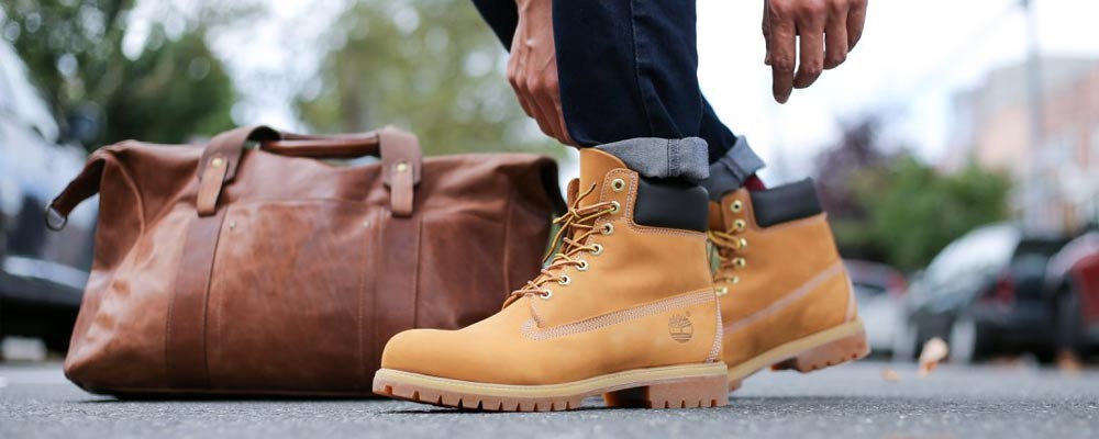 Chaussure timberland avec jean sale