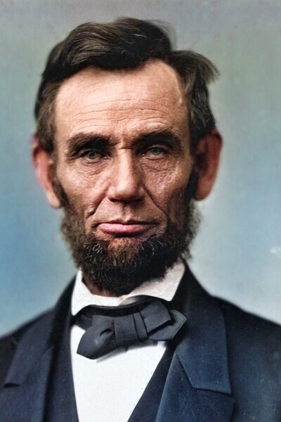 Abraham Lincoln avec un collier de barbe