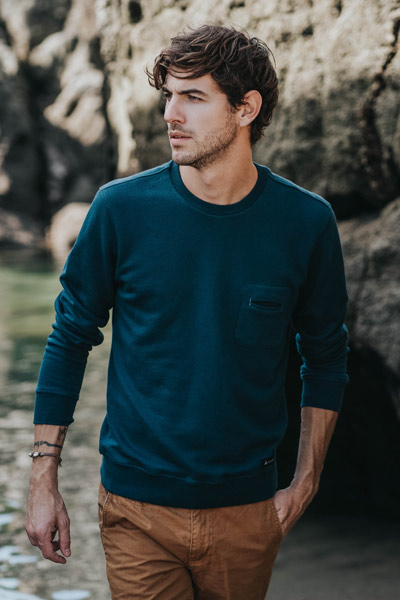 sweat bleu ankore