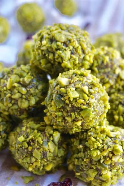 energy balls pistache