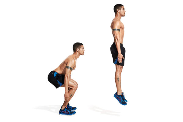 exercices pour perdre du poids squat sauté