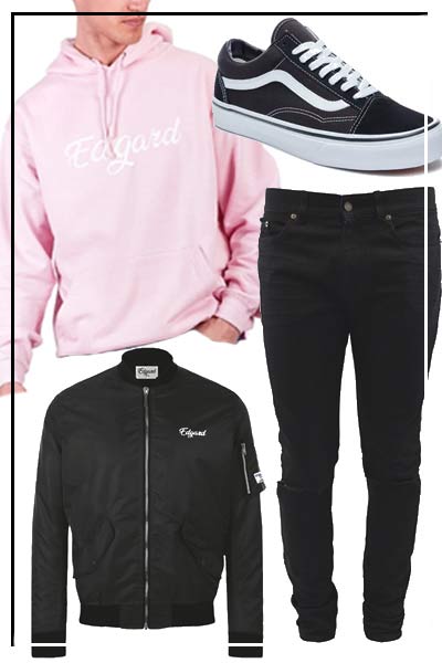 tenue edgard paris sweat rose