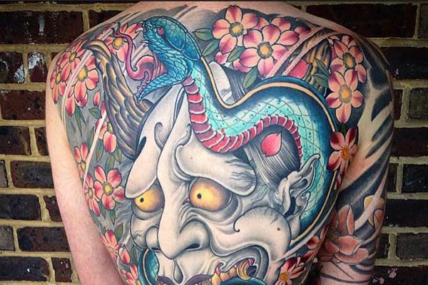 tatouage yakuza serpent