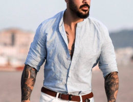 porter chemise lin homme
