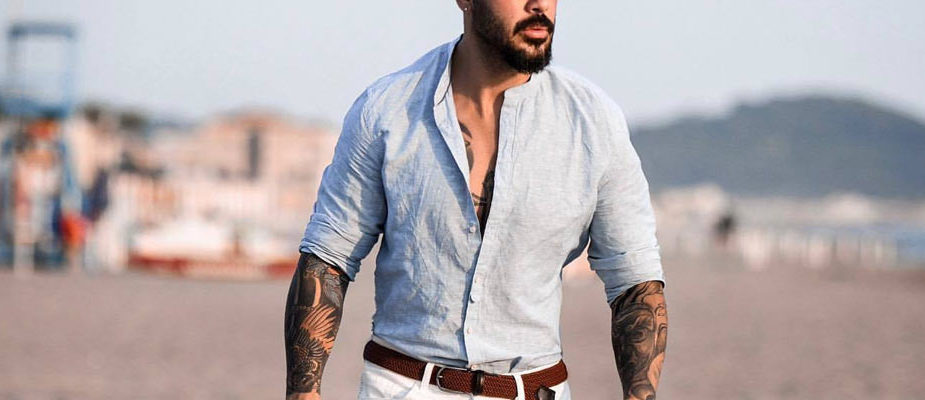 porter chemise lin homme
