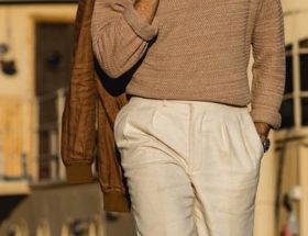 pantalon taille haute homme