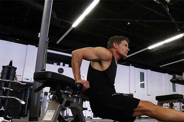 reverse dips sur banc