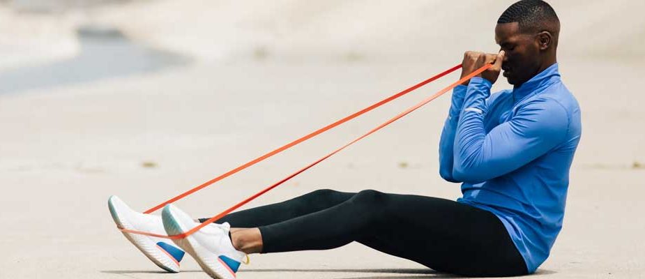 exercices avec élastiques de musculation