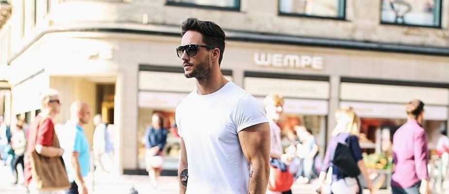 t shirt blanc homme