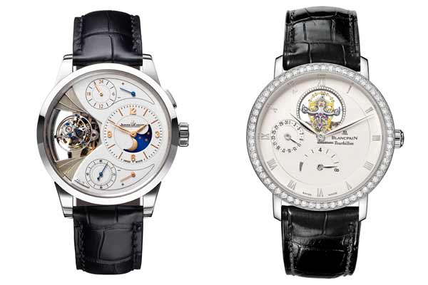 Jaeger-LeCoultre-Duomètre-Sphérotourbillon-et-Blancpain-Tourbillon