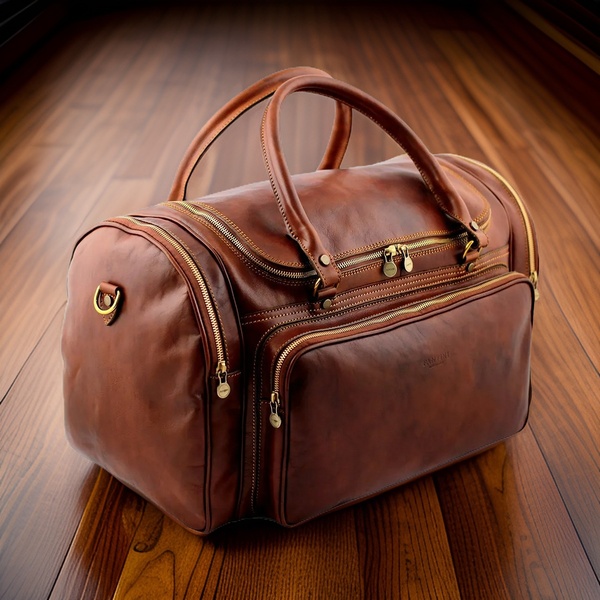 sac de voyage en cuir fantini pelletteria
