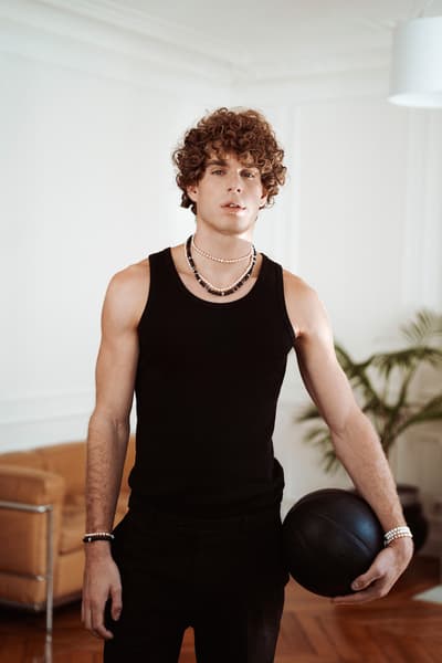collier de parles pour homme