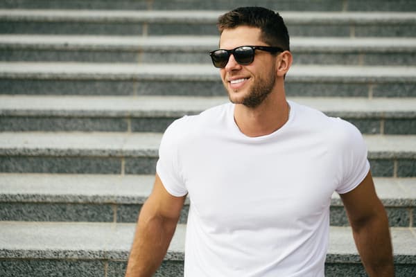 maillot de corps col rond homme