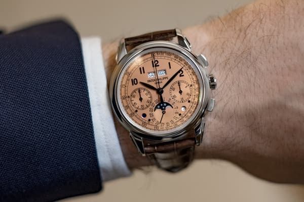 montre a cadran rose patek 5270P-001