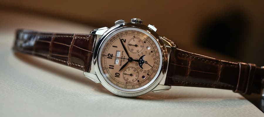 montres à cadran rose homme