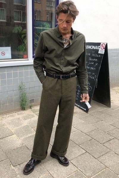 pantalon taille haute pour hommes gurkha