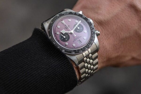 montre Black Bay Chrono Pink tudor